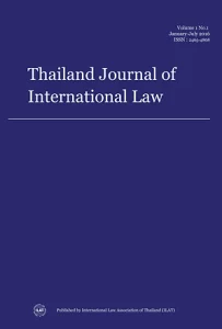 Thailand Journal of International Law